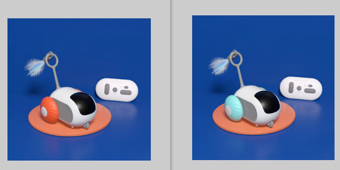 Fernsteuerbares interaktives Katzenspielzeug-Auto (Crazy Joy Auto)