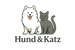 Hund & Katz Logo Hund Samojede Weiß Katze Grau